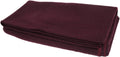 Wool Blanket, Soft Loom Woven, 66" x 84" Color Burgundy