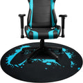 Gaming Chair Mat Round Chair Mat for Hardwood Floor Gaming Rugs Antislip Carpet Rug Floor Protector for Room Home Office, 47 Inch