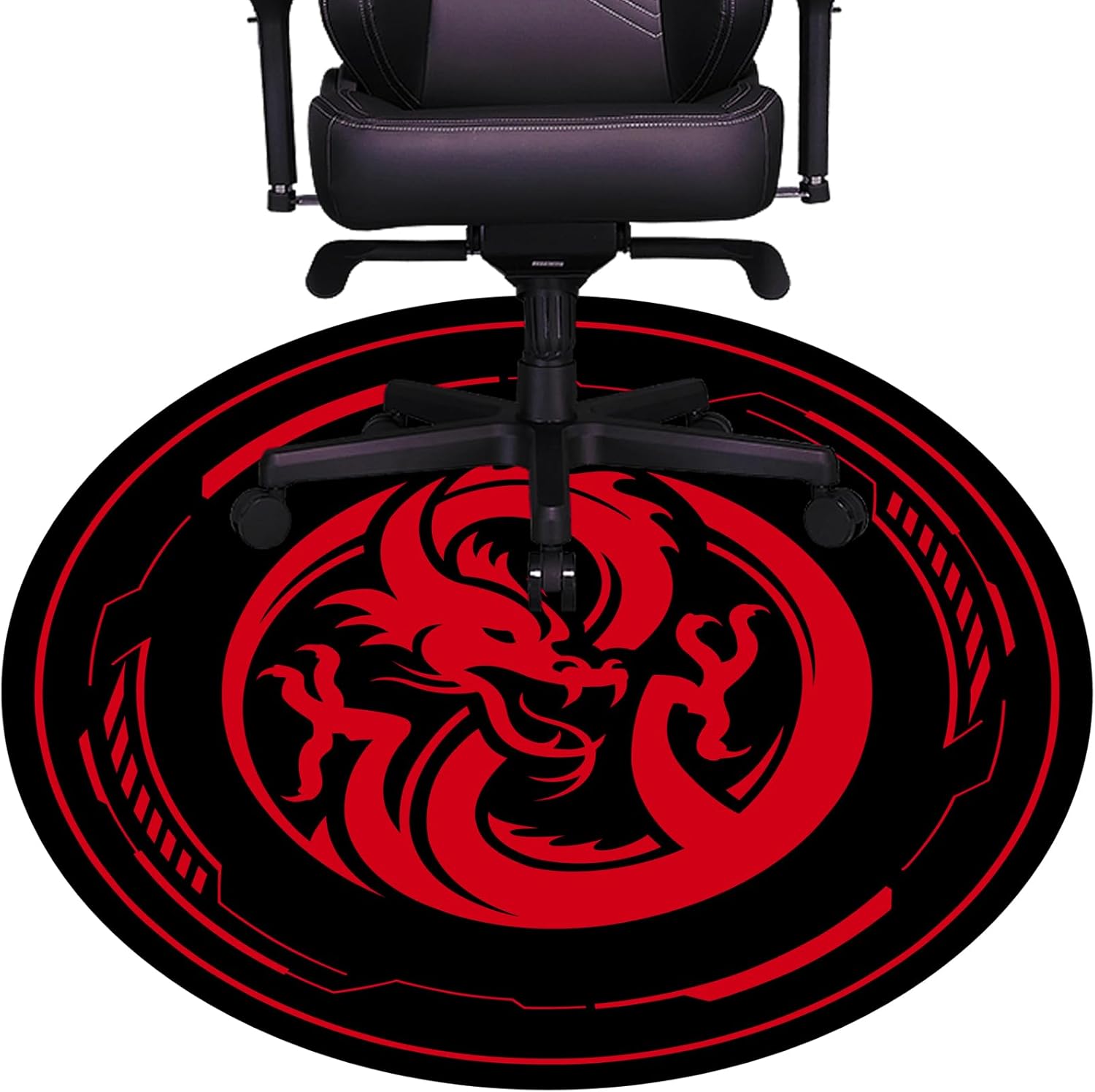 Chair Mat for Hardwood Floor Gaming Chair Mat 47 Inch Round Floor Mats for Gaming Room Home Office
