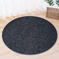 Round Chair Mat Office Round Area Rug for Hardwood Floor,Heavy Duty Computer Gaming Rolling Chair Mat,Strong Water Absorbent Floor Protector Carpet (Grey,24inch/60cm)