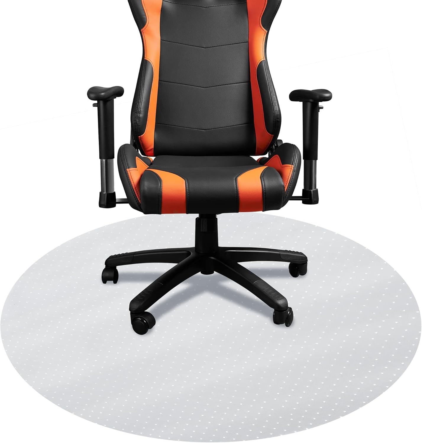 - Circle Gaming Chair Mat, Computer and Office Chair Mat for Carpet, Clear, 46 Inches, Made in The USA