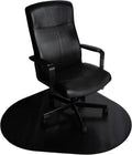Rounded Triangle Desk Chair Mat – Heavy-Duty PVC Mats Optimised for Carpet Floor Protection, Black, 46x50 Inches, Made in The USA