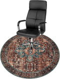 47" Round Chair Mat for Hardwood Floor/Tile Floor, Desk Chair Mats for Hard Floors, Under Desk Rug Protector for Rolling Chair, Computer Gaming Chair Mat, Low Pile Carpet Floor Mat