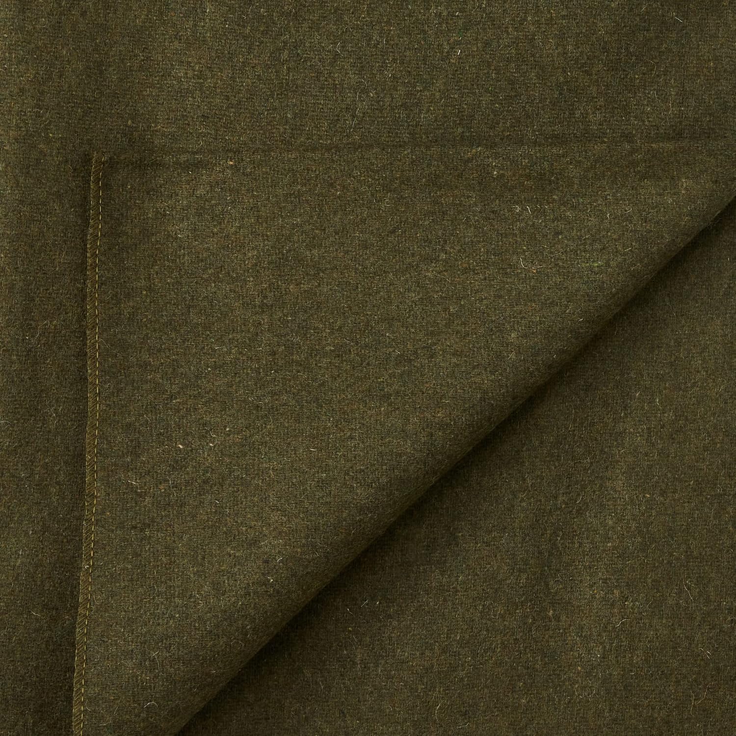 Olive Drab 80% Wool Fire Retardant Blanket - 66" X 90"