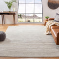 Handmade Wool Rug 8' x 10' | Beige | Ideal for: Living Room, Bedroom, Study, Dining Room