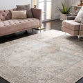 Handmade Distressed Wool-Blend Rug (9x12) | "Vintage Restoration" Series | Beige & Sand Tones | Suitable for High-Traffic Areas